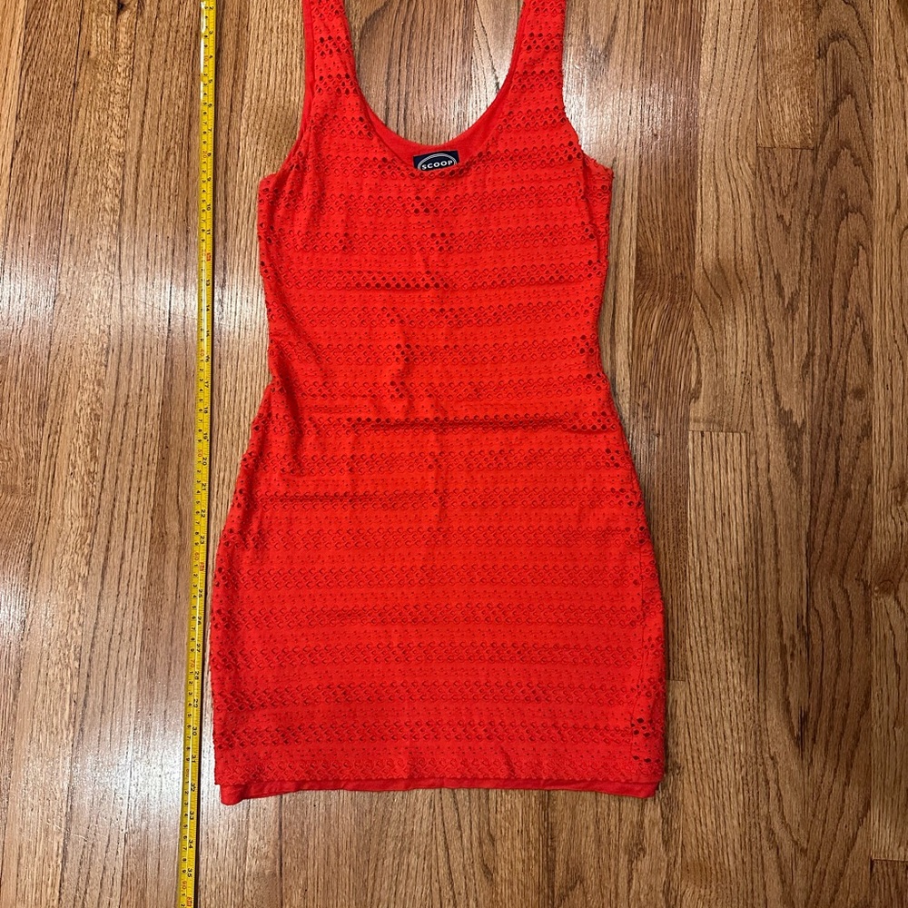 Scoop NYC Vibrant Orange Mini Dress
